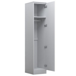 Reflect 2Pc Wardrobe Bundle - 1 Door Corner + 1 Door Plain - White Gloss & Matt White - H: 180Cm X W: 112Cm X D: 74Cm - thumbnail 8