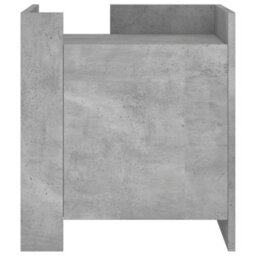 Berkfield Bedside Cabinet Concrete Grey 45X50X50 Cm Engineered Wood - thumbnail 4