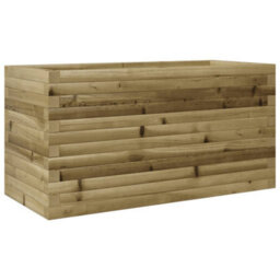 Berkfield Rustic Garden Planter 90X40X45.5 Cm Impregnated Wood Pine - thumbnail 7