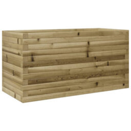 Berkfield Rustic Garden Planter 90X40X45.5 Cm Impregnated Wood Pine