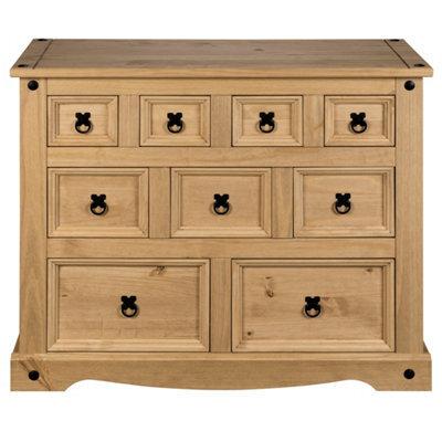 Mews Corona Merchant 9 Drawer Chest Of Drawers Sideboard Mexican Solid Pine - image 1