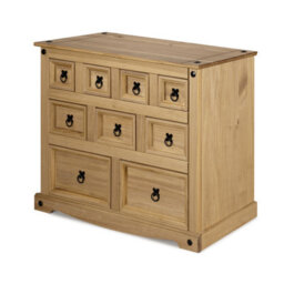 Mews Corona Merchant 9 Drawer Chest Of Drawers Sideboard Mexican Solid Pine - thumbnail 3