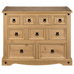 Mews Corona Merchant 9 Drawer Chest Of Drawers Sideboard Mexican Solid Pine - thumbnail 1