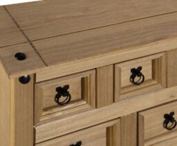 Mews Corona Merchant 9 Drawer Chest Of Drawers Sideboard Mexican Solid Pine - thumbnail 4