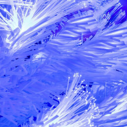 Christmas Tree World The 7Ft/210Cm White Blue Ripple Effect Fibre Optic Tree - thumbnail 3
