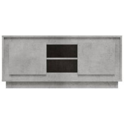 Walplus Tv Cabinet Concrete Grey 102X35X45 Cm Engineered Wood - thumbnail 6