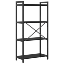 Berkfield Bookcase Black Oak 60 X 30 X 118 Cm Engineered Wood - thumbnail 7