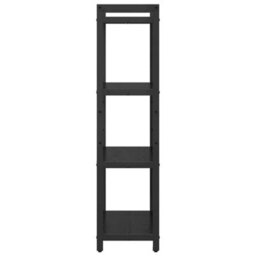 Berkfield Bookcase Black Oak 60 X 30 X 118 Cm Engineered Wood - thumbnail 6