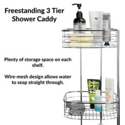 Freestanding 3 Tier Shower Caddy M&w - thumbnail 3