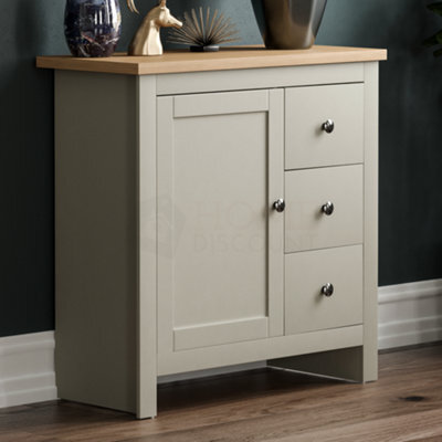 Lassic Vida Designs Arlington Grey 3 Drawer 1 Door Sideboard Storage Cabinet Cupboard - image 1