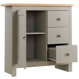 Lassic Vida Designs Arlington Grey 3 Drawer 1 Door Sideboard Storage Cabinet Cupboard - thumbnail 8