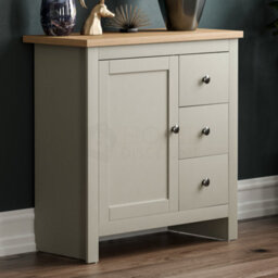 Lassic Vida Designs Arlington Grey 3 Drawer 1 Door Sideboard Storage Cabinet Cupboard - thumbnail 1