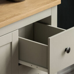 Lassic Vida Designs Arlington Grey 3 Drawer 1 Door Sideboard Storage Cabinet Cupboard - thumbnail 6