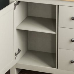 Lassic Vida Designs Arlington Grey 3 Drawer 1 Door Sideboard Storage Cabinet Cupboard - thumbnail 5
