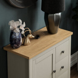 Lassic Vida Designs Arlington Grey 3 Drawer 1 Door Sideboard Storage Cabinet Cupboard - thumbnail 4