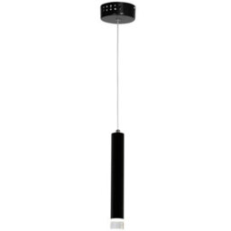 Milagro Carbon Black Led Pendant Lamp 1X5W Eye Catching Contemporary Cylindrical Lights With Built In Low Consumption Light Source - thumbnail 7