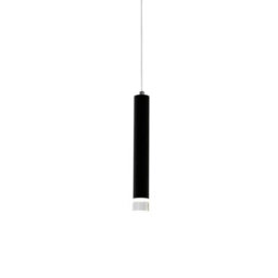 Milagro Carbon Black Led Pendant Lamp 1X5W Eye Catching Contemporary Cylindrical Lights With Built In Low Consumption Light Source - thumbnail 2