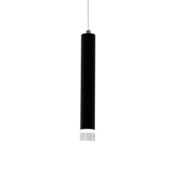 Milagro Carbon Black Led Pendant Lamp 1X5W Eye Catching Contemporary Cylindrical Lights With Built In Low Consumption Light Source - thumbnail 3