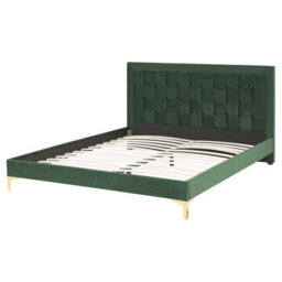 Beliani Bed Velvet Limoux 160 X 200 Cm (Eu King Size) Dark Green - thumbnail 6