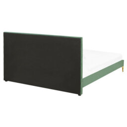Beliani Bed Velvet Limoux 160 X 200 Cm (Eu King Size) Dark Green - thumbnail 5