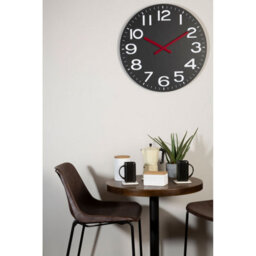 Orsina Black Mdf And White Numbers Wall Clock - thumbnail 2