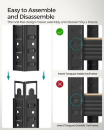 Songmics 5-Tier Shelving Unit, Steel Shelving Unit For Storage, Tool-Free Assembly, For Garage, Shed, Load Capacity 875 Kg - thumbnail 5