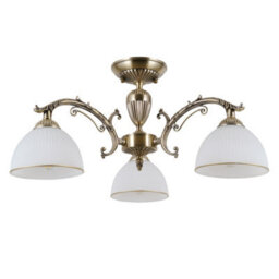 Luminosa Lighting Luminosa Feneza Stylish 3 Light Multi Arm Semi Flush Ceiling Lamp, E27 - thumbnail 1