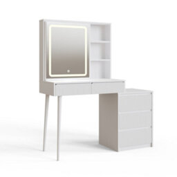 Coco Dressing Table With Illuminated Mirror - thumbnail 4
