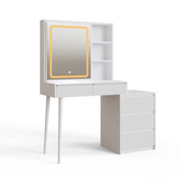 Coco Dressing Table With Illuminated Mirror - thumbnail 2