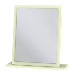 Vittoria Cream Oak Effect Rectangular Wall-Mounted Framed Mirror, (H)50.5Cm (W)48Cm - thumbnail 1