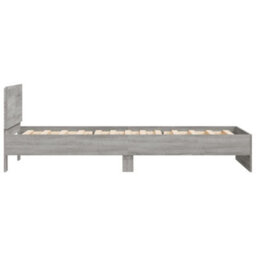 Walplus Engineered Wood Bed Frame With Headboard Rgb Led Lights And Slatted Base For Bedroom - thumbnail 8