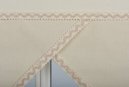 Furnished Luxury Linen Roller Blinds With Triangle Edge, Trimmable - Cappuccino (W)120Cm X (L)165Cm - thumbnail 3