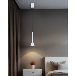 Luminosa Lighting Luminosa Lucinda Slim Pendant Ceiling Light Matt White Led 2700/4000/6500K - thumbnail 2