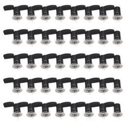 First Choice Lighting Set Of 40 - Brushed Chrome Ip65 Bathroom Recessed Fire Rated Downlight - thumbnail 1