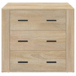 Berkfield Durable Sideboard Sonoma Oak 80X33X70 Cm Engineered Wood - thumbnail 3