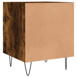 Berkfield Modern Bedside Cabinet Smoked Oak 40X40X50 Cm Engineered Wood - thumbnail 8