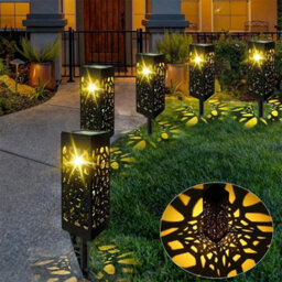 8Pc Solar Powered Led Stake Lights Garden Patio Lawn Lighting Waterproof Outdoor - thumbnail 3
