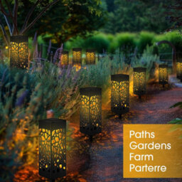 8Pc Solar Powered Led Stake Lights Garden Patio Lawn Lighting Waterproof Outdoor - thumbnail 5