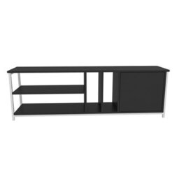 Decorotika Oneida Tv Stand Tv Unit For Tv's Up To 72 Inch White And Anthracite - thumbnail 4