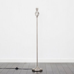 Valuelights Memphis Traditional Style Satin Nickel Barley Twist Floor Lamp Base - thumbnail 3
