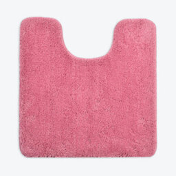 Allure Bath Fashions Luxury Microfibre Pedestal Toilet Mat Non-Slip - Rose Pink