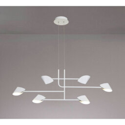 Luminosa Lighting Luminosa Capuccina 6 Light Linear Pendant, 45W Led, 3000K, 3100Lm, White, 3Yrs Warranty - thumbnail 2