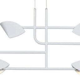 Luminosa Lighting Luminosa Capuccina 6 Light Linear Pendant, 45W Led, 3000K, 3100Lm, White, 3Yrs Warranty - thumbnail 4