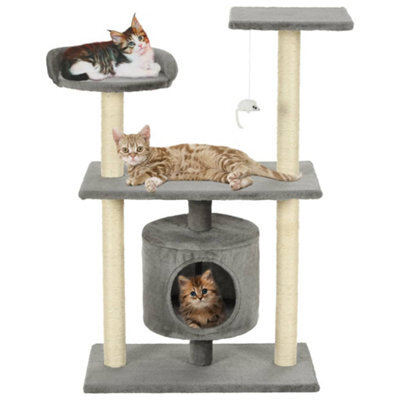Walplus Cat Tree With Sisal Scratching Posts 95 Cm Grey - image 1
