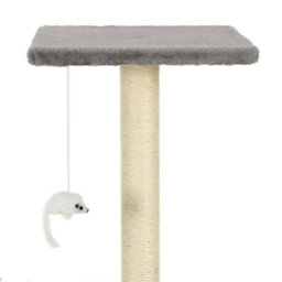Walplus Cat Tree With Sisal Scratching Posts 95 Cm Grey - thumbnail 7