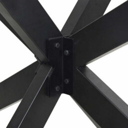 Berkfield Dining Table Leg Spider Shape Anthracite 85X85X(72-73) Cm Steel - thumbnail 8