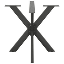 Berkfield Dining Table Leg Spider Shape Anthracite 85X85X(72-73) Cm Steel - thumbnail 3