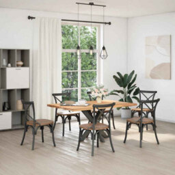 Berkfield Dining Table Leg Spider Shape Anthracite 85X85X(72-73) Cm Steel - thumbnail 2