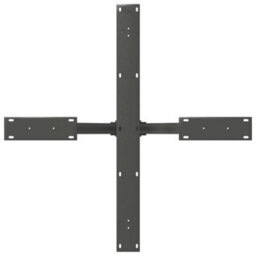 Berkfield Dining Table Leg Spider Shape Anthracite 85X85X(72-73) Cm Steel - thumbnail 5