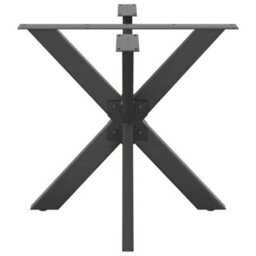 Berkfield Dining Table Leg Spider Shape Anthracite 85X85X(72-73) Cm Steel - thumbnail 4